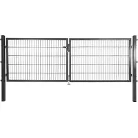 Arvotec Zaundoppeltür "ESSENTIAL" Breite: 300 cm, Höhe: 80 - 200 cm, zum Einbetonieren