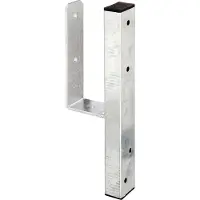 Alberts U-Pfostenträger "für L-Randsteine", für Vierkantholzpfosten, lichte Breite 90 mm, Länge 410 mm