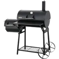 Tepro Holzkohlegrill Smoker Biloxi, Grillfläche: ca. 58 x 40 cm, mit Seitenbrennkammer