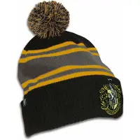 Logoshirt Strickmütze "Harry Potter - Hufflepuff" mit lizenzierter Stickerei