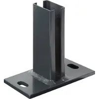 Alberts Pfostenträger, für Zaunpfosten 60x40 mm für Doppelstabmatten, Platte 150x80 mm