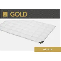 Spessarttraum Daunendecke 135x200 cm 100 % Gänsedaunen Medium Bettdecke Steppdecke Daunen GOLD