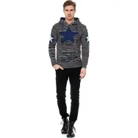 Rusty neal Grobstrick Comic Kapuzen-Pullover