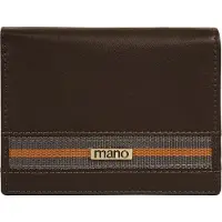 Mano 1919 Don Leonardo Hochformatbörse mit Klappe , dunkelbraun