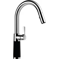 Schock Küchenarmatur "SC-520 SB", schwarz (night), B:20cm H:37,7cm Ø:5,2cm, Messing, Armaturen, Küchenarmatur, ausziehbar, Strahl-Brause, Rückflussverhinderer, Schwenkbereich 120