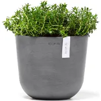 Ecopot's Blumentopf "Oslo Mini 19 Grau", für den Innenbereich