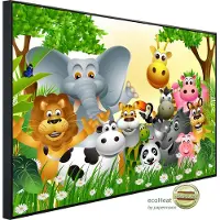 Papermoon Infrarotheizung "Tiere Kinderbild" sehr angenehme Strahlungswärme