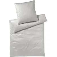 Elegante Bettwäsche 6800 Solid Farbe beige Größe 155x220 + 80x80cm Reine Baumwolle
