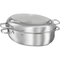 Rösle Bräter "ELEGANCE", Edelstahl 18/10, spülmaschinen- und induktionsgeeignet, PTFE, 8 Liter