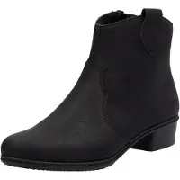 Rieker Westernstiefelette, Stiefelette, Cowboyboots, Blockabsatz, mit Innenreißverschluss