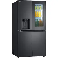 LG InstaView GMG960EVJE, Freistehend, Mehrtürig, Schwarz, 4 Tür(en), Essence Black Steel, Berührung
