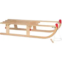 Nijdam Faltschlitten "Hörnerrodel Klappschlitten Davos Holz 110 cm"