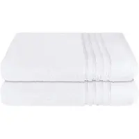 Schiesser Duschtücher "Milano aus 100% Baumwolle mit eleganter Bordüre in Hoch-Tief-Optik", (Set, 2 St., 2er Set Badetücher 70 x 140 cm), Made in Green