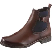 Gabor Chelseaboots, Blockabsatz, Stiefelette, Businessmode mit Stretcheinsatz