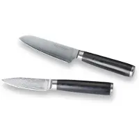 Echtwerk Messer-Set, (Set, 2 tlg.), Damazener, (Santokumesser / Schälmesser inkl. Aufbewahrungsbox)