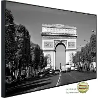 Papermoon Infrarotheizung "Paris Schwarz & Weiß" sehr angenehme Strahlungswärme