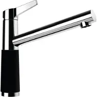 Schock Küchenarmatur "SC-510 FA", schwarz (night), B:19,7cm H:22,7cm Ø:5,2cm, Messing, Armaturen, Küchenarmatur, Festauslauf, Schwenkbereich 360