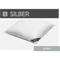 Spessarttraum Federkissen "Silber", Füllung: 30% Daunen, 70% Federn, Bezug: 100% Baumwolle, (1 St.), hergestellt in Deutschland, allergikerfreundlich
