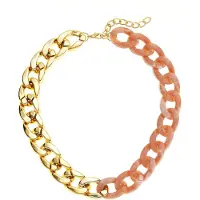 LASCANA Panzerkette in bicolor, Collier, Gliederkette, Halsschmuck, Halskette