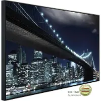 Papermoon Infrarotheizung "Brooklyn Bridge bei Nacht" sehr angenehme Strahlungswärme