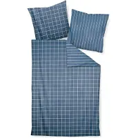 Janine Design Mako-Satin Bettwäsche-Garnitur modernclassic 39025 Farbe atlantik Größe 155x200 + 80x80cm
