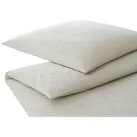 Elegante Jacquard Satin Bettwäsche Stars natur 135x200 cm + 80x80 cm