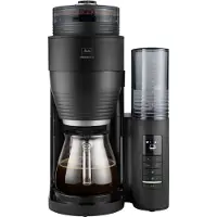 Melitta Aromafresh PRO X, Filterkaffeemaschine, 1,25 l, Kaffeebohnen, Gemahlener Kaffee, Eingebautes Mahlwerk, 1130 W, Schwarz