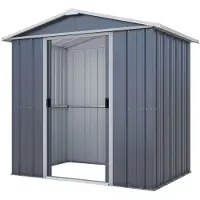 Yardmaster , Metall-Gerätehaus "Heidelberg 65", anthrazit, 2,33 m², ohne Bodenrahmen