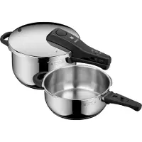 WMF 1512000346, 7,5 l, Keramik, Elektro, Gas, Halogen, Induktion, Schwarz, Edelstahl, Edelstahl, 4,5 l, 3 l