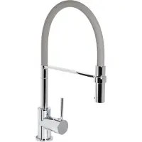 Cornat Spültischarmatur "Druckgusskörper, chrom - 360 schwenkbarer Silikon-Auslauf" Mit Brause-Arretierung/ Hochdruck-Armatur/ Küchenarmatur /Wasserhahn