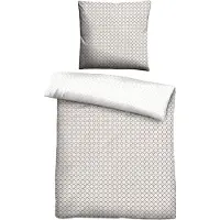 Biberna Wendebettwäsche "Combinate in Gr. 135x200, 155x220 oder 200x200 cm", Bettwäsche aus Baumwolle, zeitlose Bettwäsche mit Wendeoptik