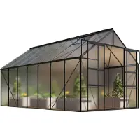 Pergart Vitavia, Gewächshaus "Mars 11500", schwarz, 11,5 m², 4 mm HKP