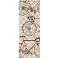 Architects Paper Fototapete "Retro Racing" Grafik Tapete Fahrrad Fototapete Fahrräder Panel 1,00m x 2,80m Natur