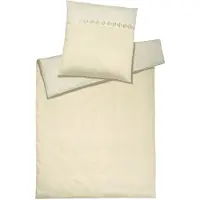 Elegante Mako-Satin El Greco 1976 - Farbe: Natur - 7, 80/80 155/220 cm