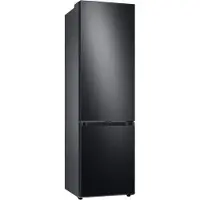 Samsung BESPOKE, Kühl-/Gefrierkombination, 203 cm, B*, 387 ℓ, Premium Black Steel, 387 l, NoFrost-Funktion (Kühleinheit), SN-T, B, Fresh Zone Fach, Schwarz