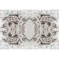 Architects Paper Fototapete "V8 Pattern", braun (braun, grau, taupe), B:4m L:2,7m, Vlies, Tapeten, Fototapete, Vlies, Wand, Schräge