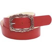 Collezione alessandro Ledergürtel "LoloRosso" aus echtem Leder, Made in Italy