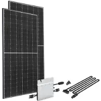 Offgridtec Solaranlage "Solar-Direct 830W HM-800", Schukosteckdose, 5 m Anschlusskabel, ohne Halterung