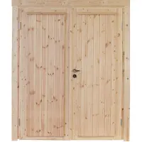 WOLF Gartenhaustür "Knut XL 44", Doppelflügeltür, BxH: 158,8x208 cm
