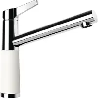 Schock Küchenarmatur "SC-510 FA", weiß (polaris), B:19,7cm H:22,7cm Ø:5,2cm, Messing, Armaturen, Küchenarmatur, Festauslauf, Schwenkbereich 360