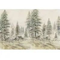 Architects Paper Fototapete "Atelier 47 Aquarel Forest 2" Wald glatt Vlies, Wand, Schräge, Decke