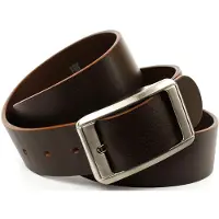 Anthoni Crown Ledergürtel , Damen, Gr. 100, braun, Leder, unifarben, Gürtel Ledergürtel, Jeansgürtel mit silberfarbener Schließe