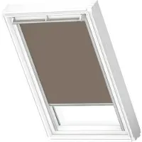 Velux Verdunkelungsrollo uni nougat manuell Rahmen aluminium DKL SK06 4574S
