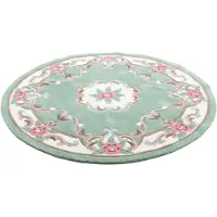 Theko Teppich "Ming", rund, 14 mm Höhe, hochwertiges Acrylgarn, ideal im Wohnzimmer & Schlafzimmer