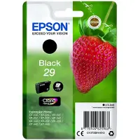 Epson Strawberry Singlepack Black 29 Claria Home Ink, Standardertrag, Schwarz, Tinte auf Pigmentbasis, 5,3 ml, 1 Stück(e), 175 Seiten