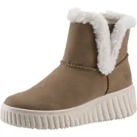 Rieker Damen Winterboot Stiefelette Warmfutter Ziernaht kuscheliges Schaftende N2560, Größe:41 EU, Farbe:Braun