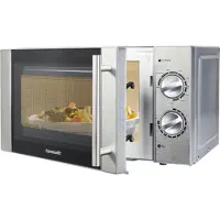 Hanseatic Mikrowelle "65509859", Grill, 700 W, 5 Leistungsstufen und Auftaufunktion
