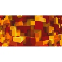 Architects Paper Fototapete "3D Cubes Orange" Vlies, Wand, Schräge