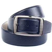Anthoni Crown Ledergürtel mit Schließe in schwarz-metallic