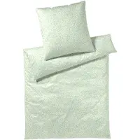Elegante Mako-Batist-Bettwäsche-Garnitur Little Dots Farbe Limetten Grün Größe 135x200+80x80cm